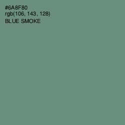 #6A8F80 - Blue Smoke Color Image