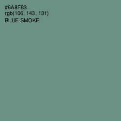 #6A8F83 - Blue Smoke Color Image