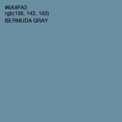 #6A8FA3 - Bermuda Gray Color Image