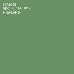 #6A9065 - Highland Color Image