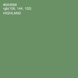 #6A9066 - Highland Color Image