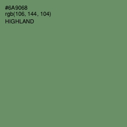 #6A9068 - Highland Color Image