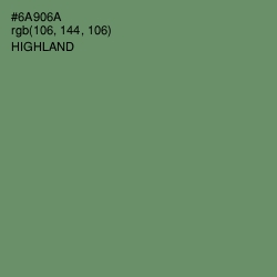 #6A906A - Highland Color Image