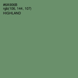 #6A906B - Highland Color Image