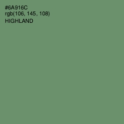 #6A916C - Highland Color Image