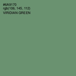#6A9170 - Viridian Green Color Image