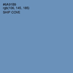 #6A91B9 - Ship Cove Color Image