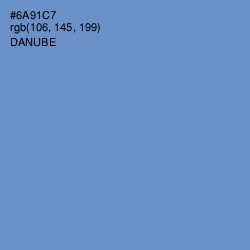 #6A91C7 - Danube Color Image