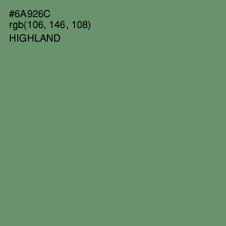 #6A926C - Highland Color Image