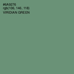 #6A9276 - Viridian Green Color Image