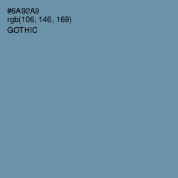 #6A92A9 - Gothic Color Image