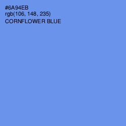 #6A94EB - Cornflower Blue Color Image