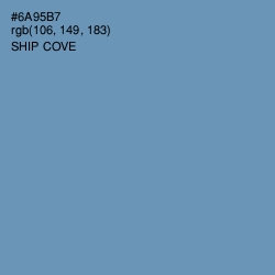 #6A95B7 - Ship Cove Color Image