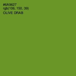 #6A9627 - Olive Drab Color Image