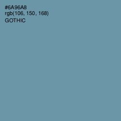 #6A96A8 - Gothic Color Image