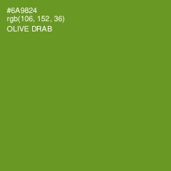 #6A9824 - Olive Drab Color Image