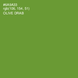 #6A9A33 - Olive Drab Color Image