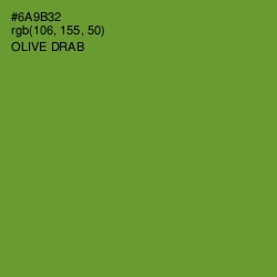 #6A9B32 - Olive Drab Color Image