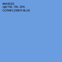 #6A9CE0 - Cornflower Blue Color Image