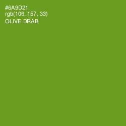 #6A9D21 - Olive Drab Color Image