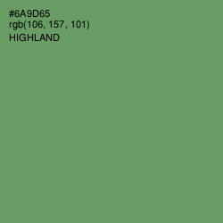 #6A9D65 - Highland Color Image