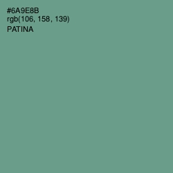 #6A9E8B - Patina Color Image