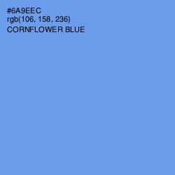#6A9EEC - Cornflower Blue Color Image