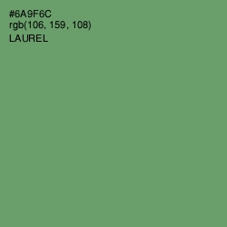 #6A9F6C - Laurel Color Image