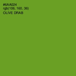 #6AA024 - Olive Drab Color Image