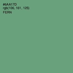 #6AA17D - Fern Color Image