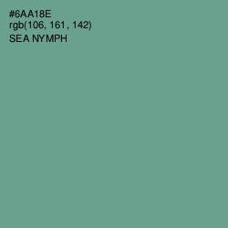 #6AA18E - Sea Nymph Color Image