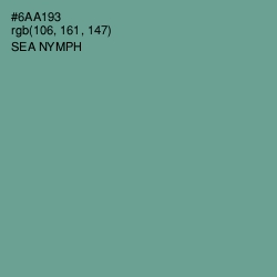 #6AA193 - Sea Nymph Color Image