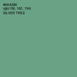 #6AA286 - Silver Tree Color Image