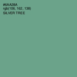 #6AA28A - Silver Tree Color Image