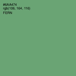 #6AA474 - Fern Color Image