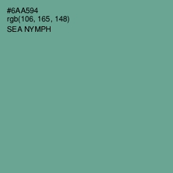 #6AA594 - Sea Nymph Color Image