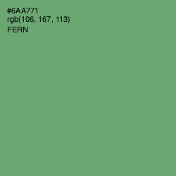 #6AA771 - Fern Color Image