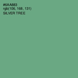 #6AA883 - Silver Tree Color Image