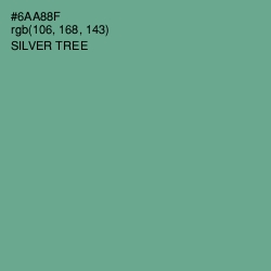 #6AA88F - Silver Tree Color Image
