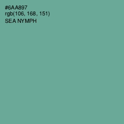 #6AA897 - Sea Nymph Color Image