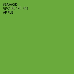 #6AAA3D - Apple Color Image