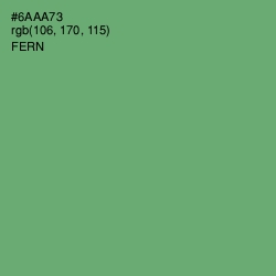 #6AAA73 - Fern Color Image