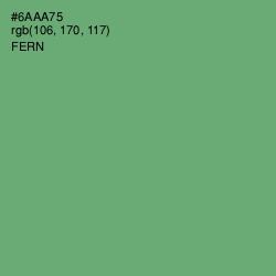 #6AAA75 - Fern Color Image
