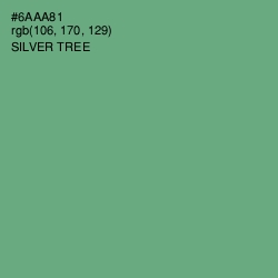 #6AAA81 - Silver Tree Color Image