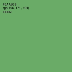#6AAB68 - Fern Color Image