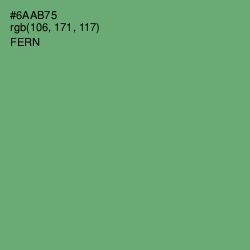 #6AAB75 - Fern Color Image