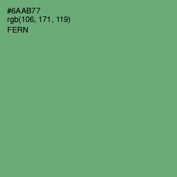 #6AAB77 - Fern Color Image