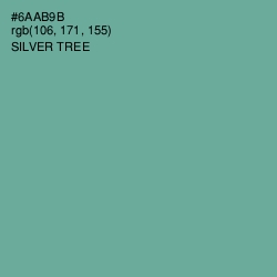 #6AAB9B - Silver Tree Color Image