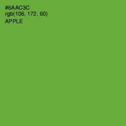 #6AAC3C - Apple Color Image
