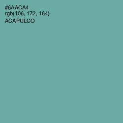 #6AACA4 - Acapulco Color Image